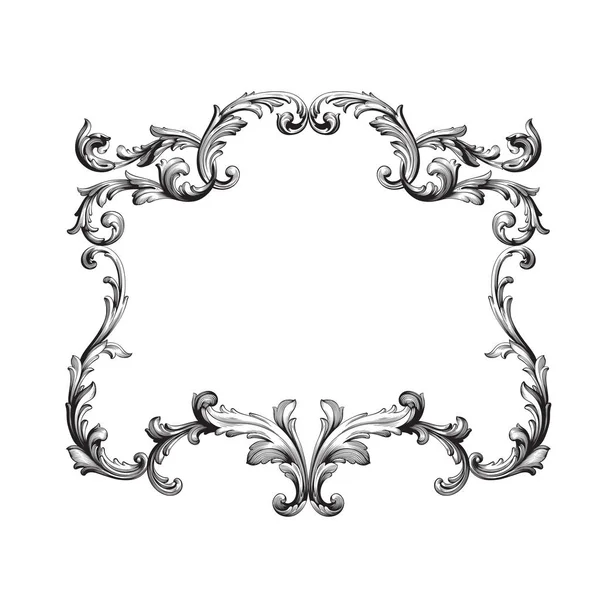 Vecteur baroque d'éléments vintage pour le design . — Image vectorielle