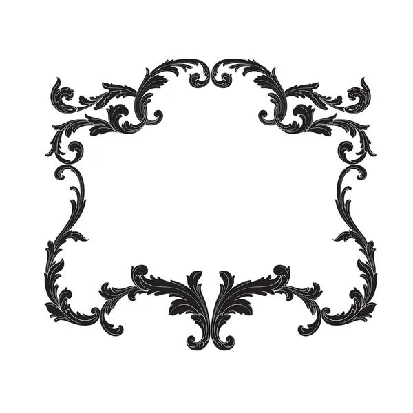 Vector baroque of vintage elements for design. — Stock Vector