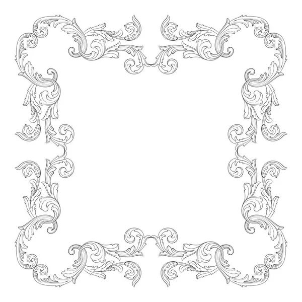 Tasarım için vintage elementlerin vektör barok 'u. 