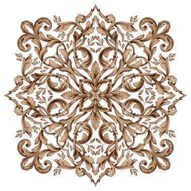 Tasarım için vintage elementlerin vektör barok 'u. 