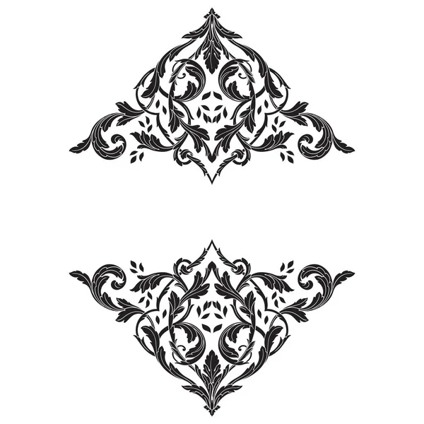 Tasarım için vintage elementlerin vektör barok 'u. 