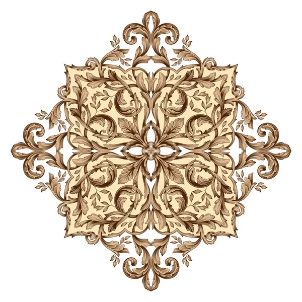 Tasarım için vintage elementlerin vektör barok 'u. 