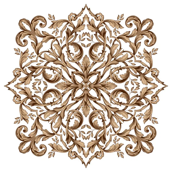 Tasarım için vintage elementlerin vektör barok 'u. 