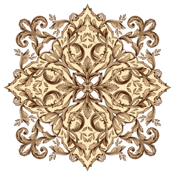 Tasarım için vintage elementlerin vektör barok 'u. 