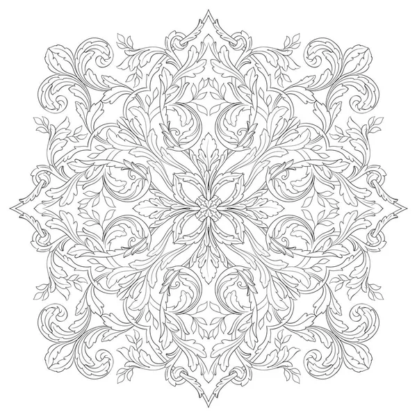 Tasarım için vintage elementlerin vektör barok 'u. 