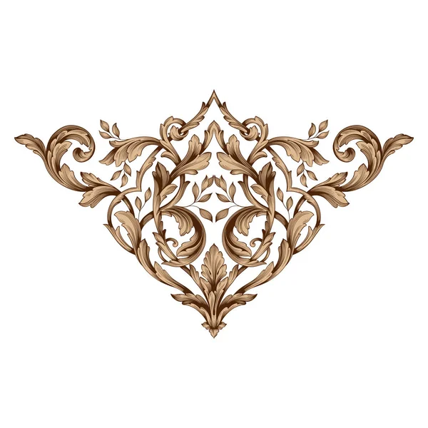 Tasarım için vintage elementlerin vektör barok 'u. 