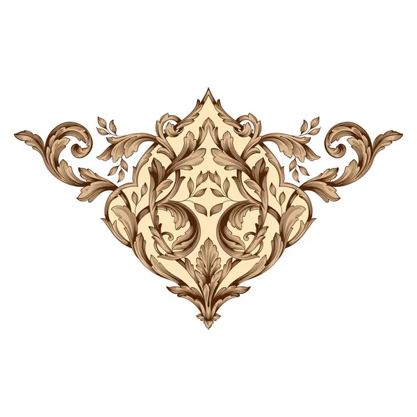 Tasarım için vintage elementlerin vektör barok 'u. 