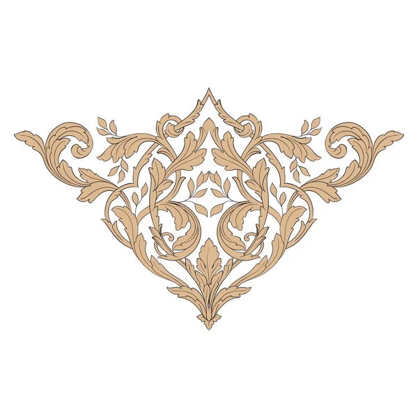 Tasarım için vintage elementlerin vektör barok 'u. 