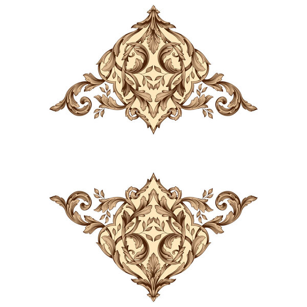 Векторное барокко старинных элементов для дизайна
. 