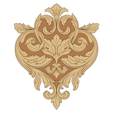 Tasarım için vintage elementlerin vektör barok 'u. 