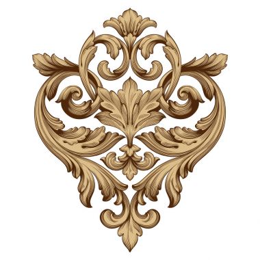 Tasarım için vintage elementlerin vektör barok 'u. 