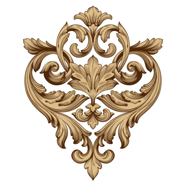 Tasarım için vintage elementlerin vektör barok 'u. 