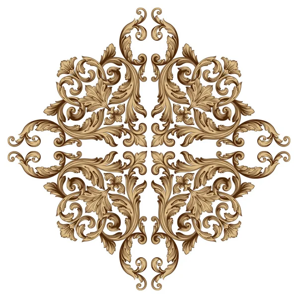 Tasarım için vintage elementlerin vektör barok 'u. 