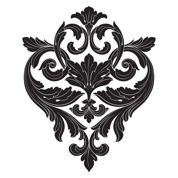 Tasarım için vintage elementlerin vektör barok 'u. 