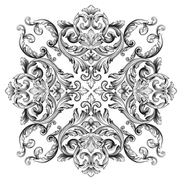 Vecteur baroque d'éléments vintage pour le design . — Image vectorielle