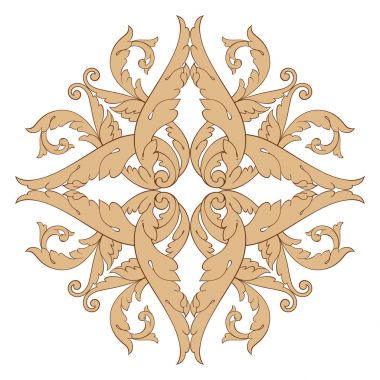 Tasarım için vintage elementlerin vektör barok 'u. 