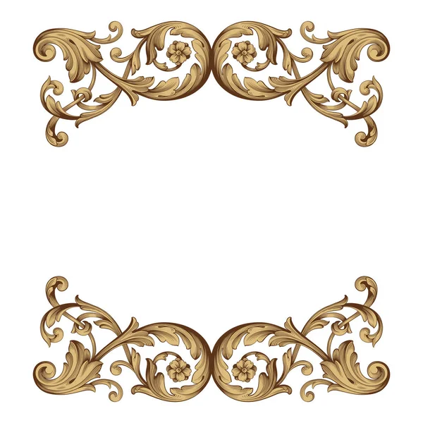 Classical baroque vector — Stock Vector