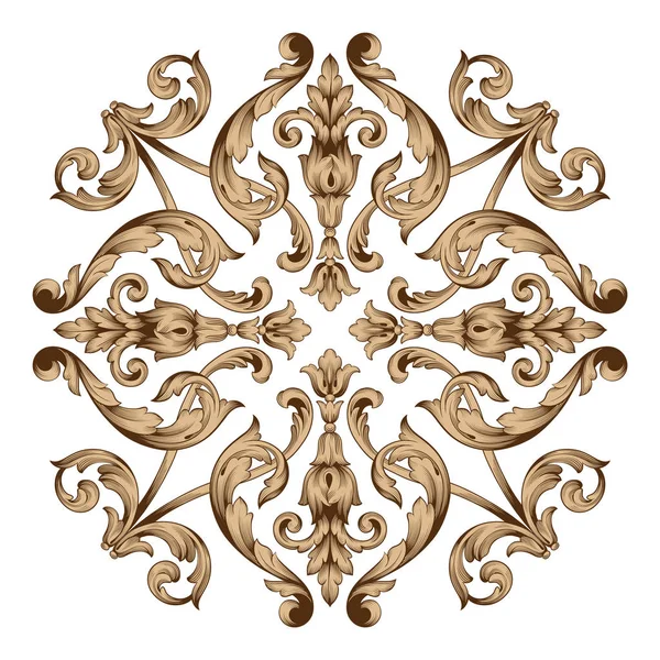Ornement baroque classique — Image vectorielle