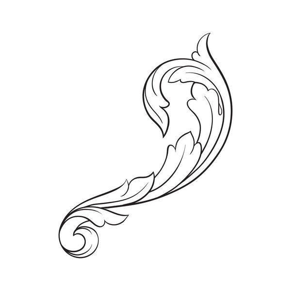 Classical baroque orament