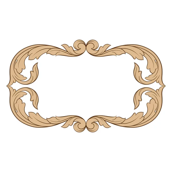 Classical baroque vector — Stock Vector