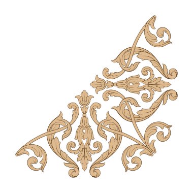Klasik Barok süsleme vektör 