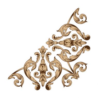 Klasik Barok süsleme vektör 