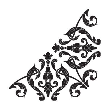 Klasik Barok süsleme vektör 