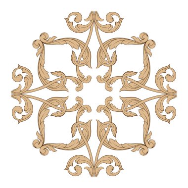 Klasik Barok süsleme vektör 