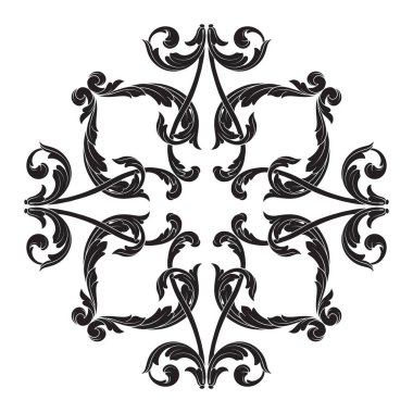 Klasik Barok süsleme vektör 