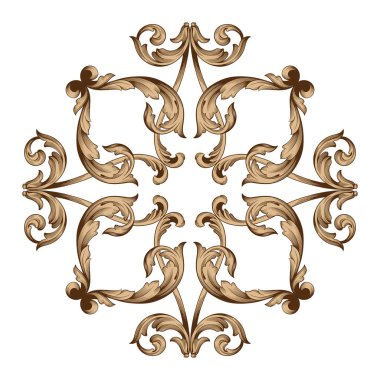 Klasik Barok süsleme vektör 