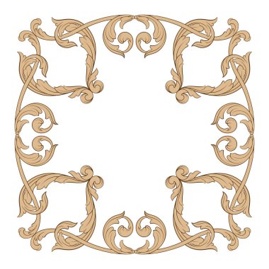 Klasik Barok süsleme vektör 