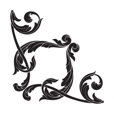 Klasik Barok süsleme vektör 