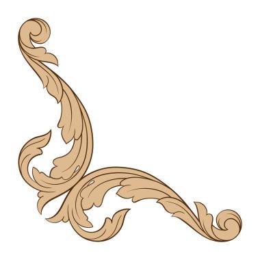 Klasik Barok süsleme vektör 