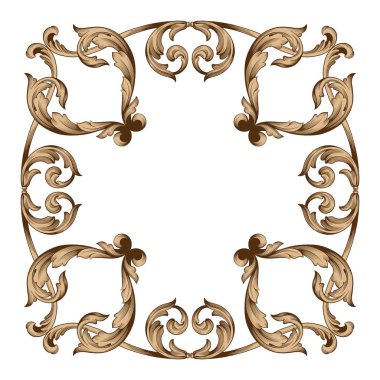 Klasik Barok süsleme vektör 