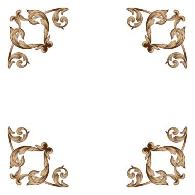 Klasik Barok süsleme vektör 