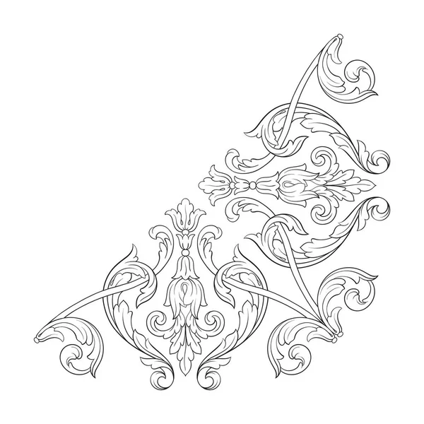 Klassieke Barok ornament vector — Stockvector