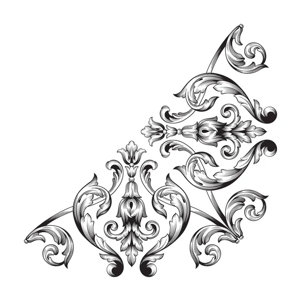 Vector clásico ornamento barroco — Vector de stock