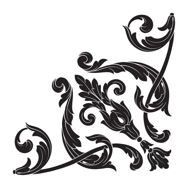 Klasik Barok süsleme vektör 