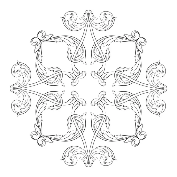 Vector clásico ornamento barroco — Archivo Imágenes Vectoriales