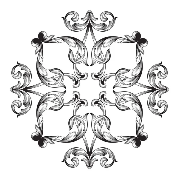 Klasik Barok süsleme vektör 