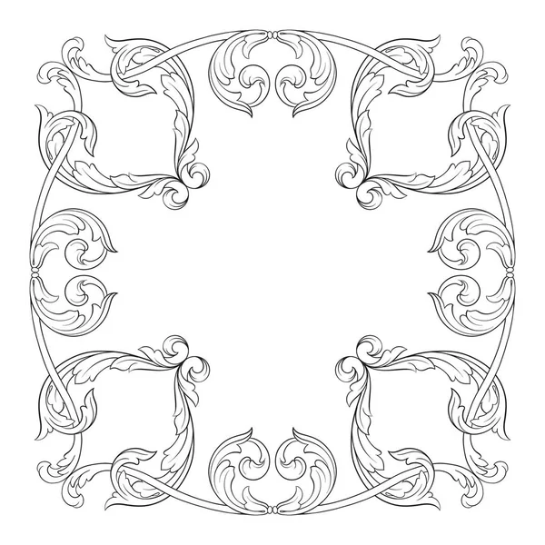 Klasik Barok süsleme vektör 