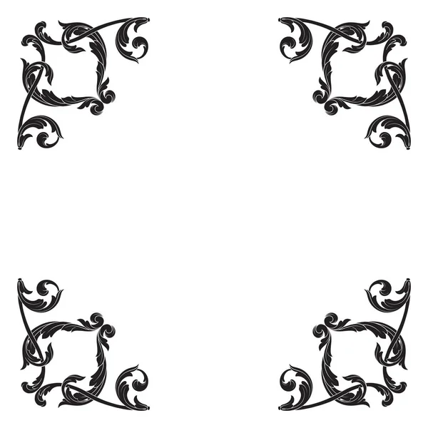 Klasik Barok süsleme vektör 