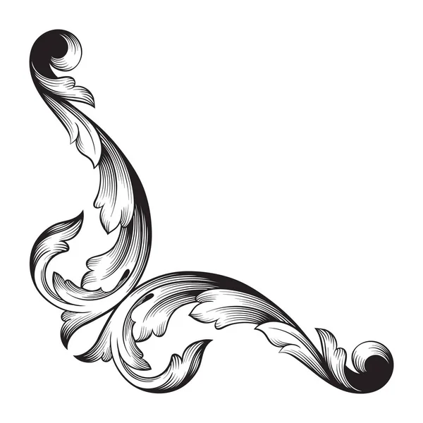 Klasik Barok süsleme vektör 