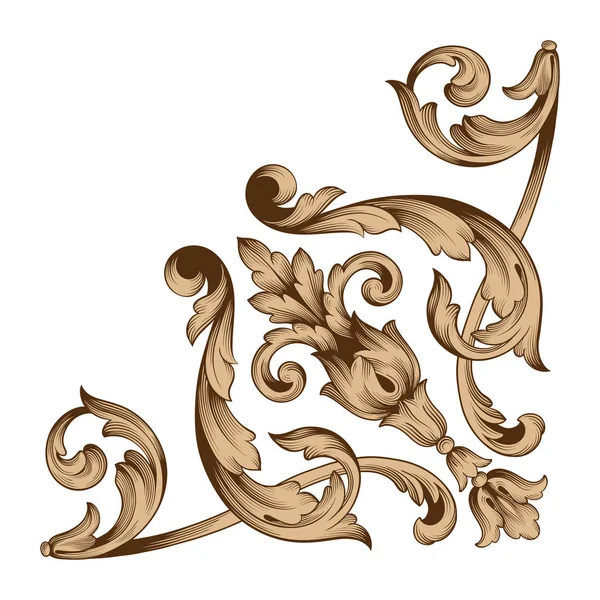 Seamless Baroque pattern, gold and white — Stock Photo © AV_designer
