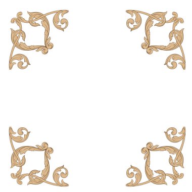 Klasik Barok süsleme vektör 