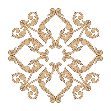 Klasik Barok süsleme vektör 