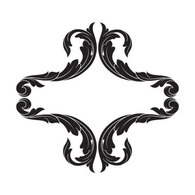 Klasik Barok süsleme vektör 