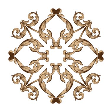 Klasik Barok süsleme vektör 