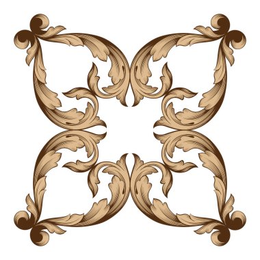 Klasik Barok süsleme vektör 