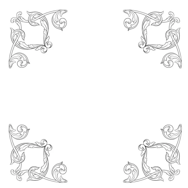 Klasik Barok süsleme vektör 